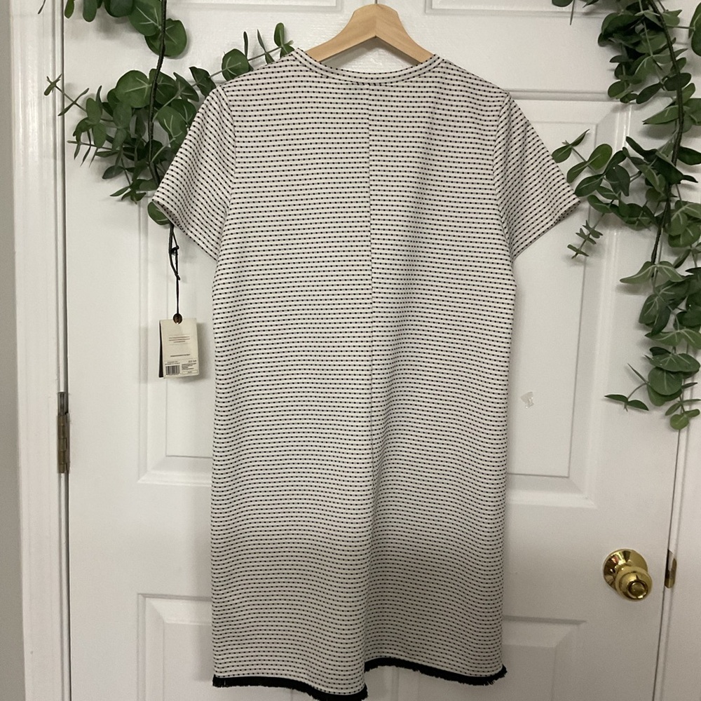 Emma & Michele Striped Black and Cream Top - Picture 3 of 9